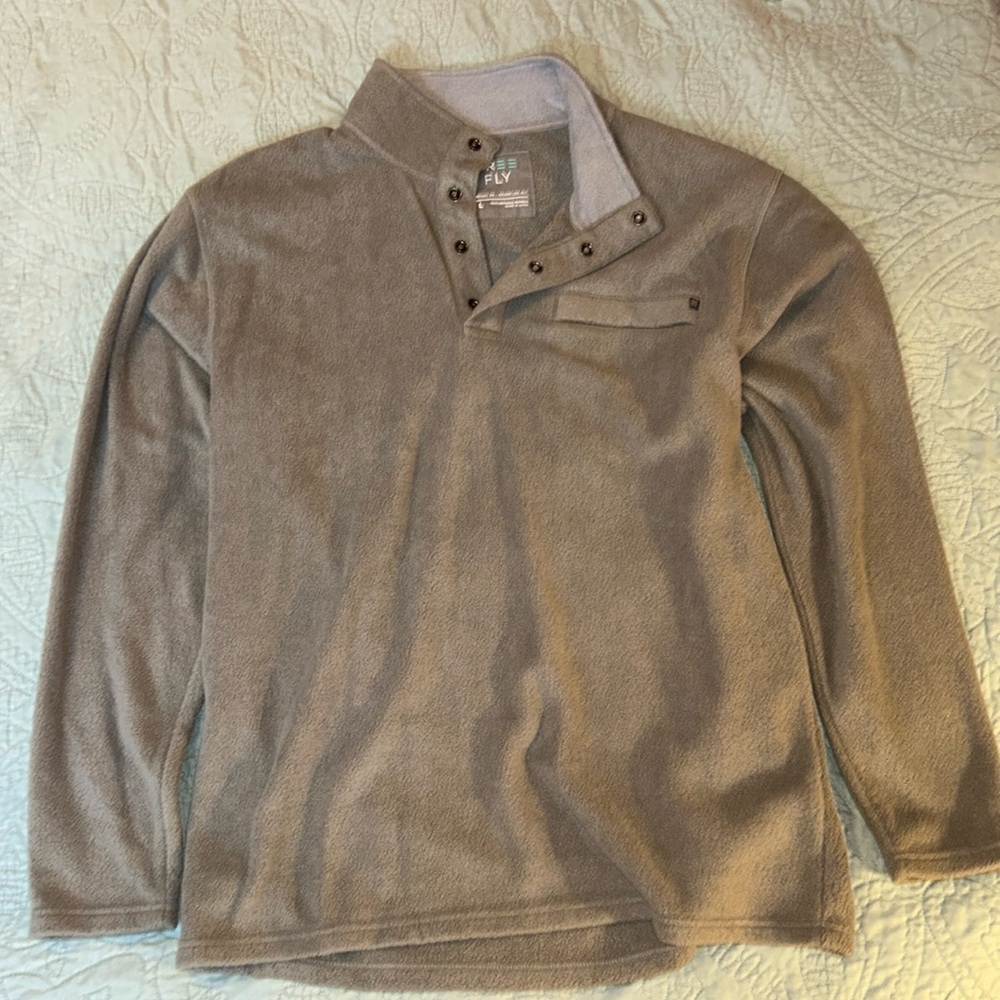 Free Fly bamboo 1/4 snap fleece pull over.